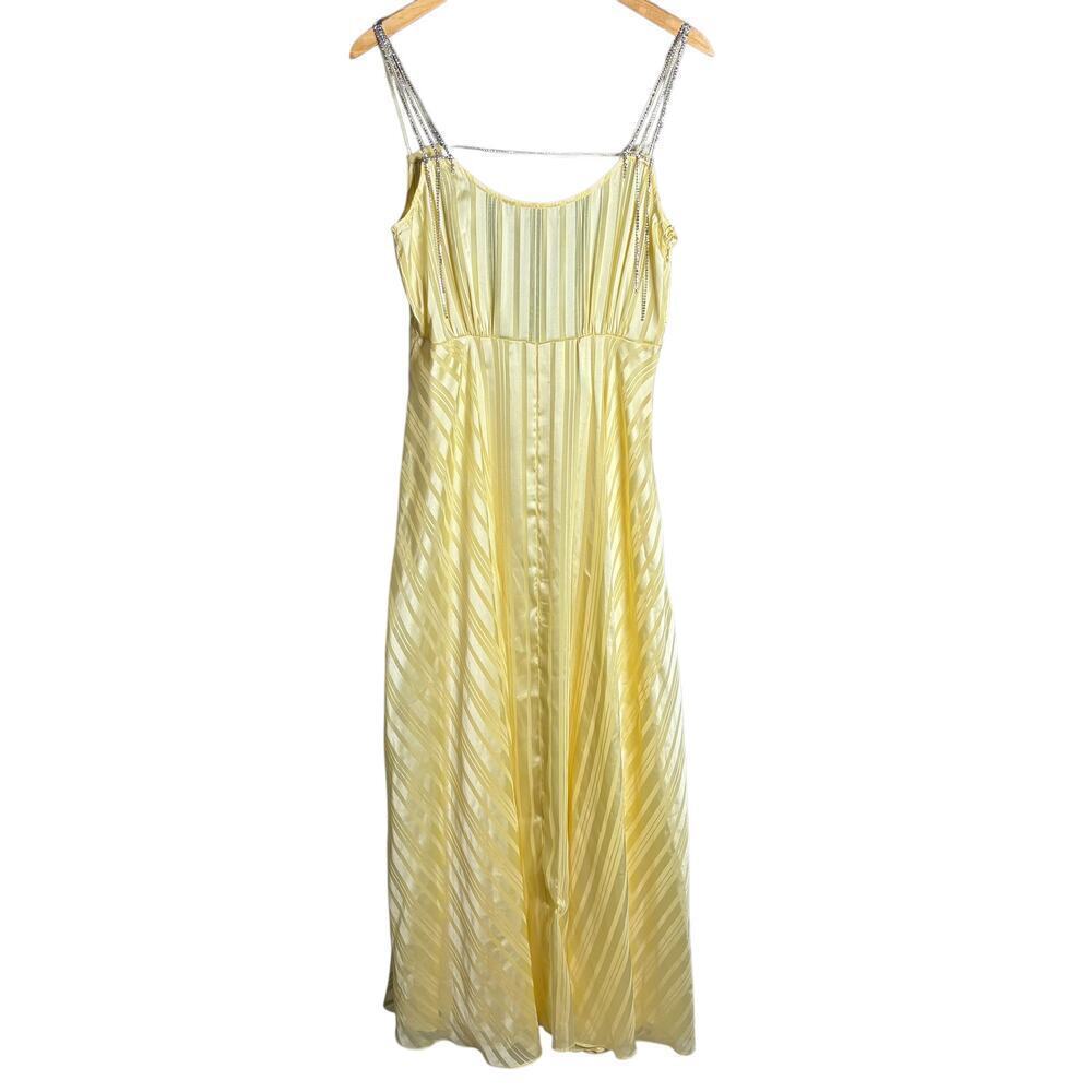 LoveShackFancy Darralis Maxi Dress Soft Yellow Size 6 - Picture 6 of 10